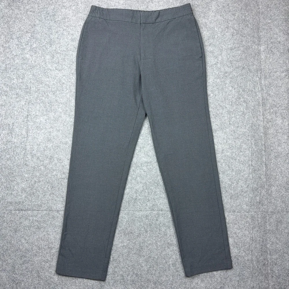 Banana Republic Pants Mens 34x34 Gray Mason‎ Athletic Tapered Fit Elastic Chino